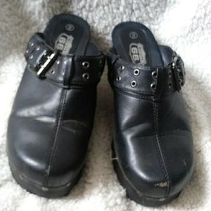 Black clogs
